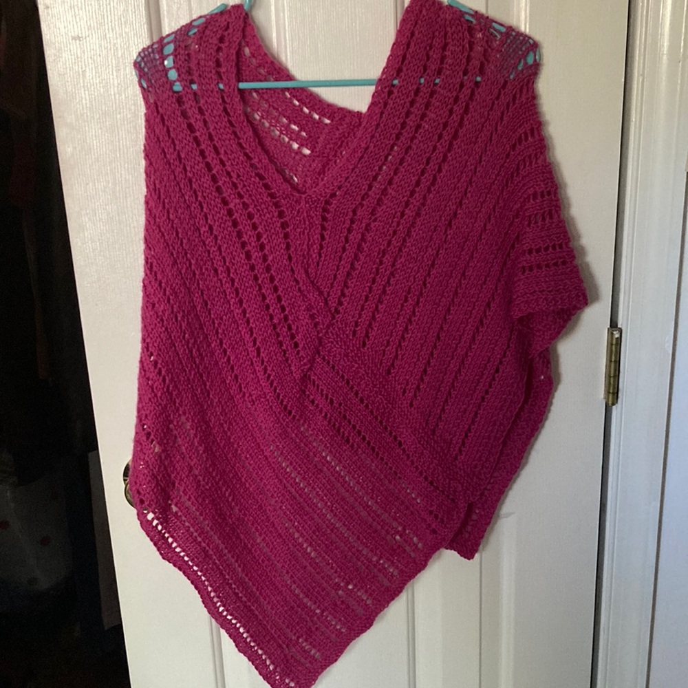 Handmade Pink Poncho